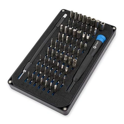 Immagine di iFixit 64 Bit Driver Kit Set Inserti per Cacciavite cruciforme Phillips Torx Security Pentalobe JIS Tri Point