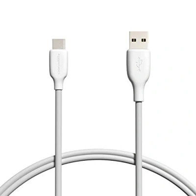 Immagine di Amazon Basics Cavo da USB C a 2.0 ricarica rapida, velocità 480 Mbps, certificazione IF, per Apple iPhone 15, iPad, Samsung Galaxy, tablet, laptop, 0.9 m, bianco