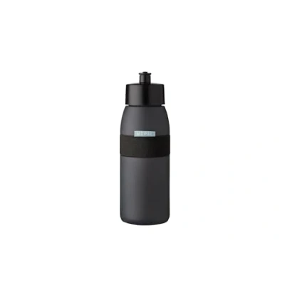 Immagine di Mepal Botella Deportiva Ellipse Práctica de Agua para Deporte y Ocio Gimnasio con Boquilla Blanda Apta Lavavajillas Sin BPA 500 ml Nordic black