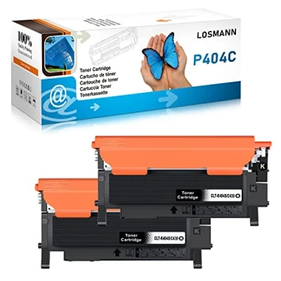Immagine di LOSMANN Toner compatibile per Samsung P404 CLT P404C 404S K404S C404S M404S Y404S for Xpress SL C430W C480FW C480W C480 C430 C480FN C433 (2 Nero)