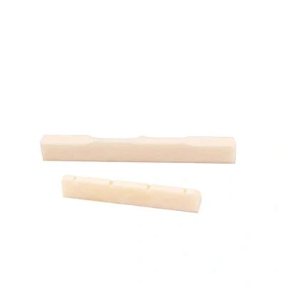 Immagine di Alnicov Set di dado a sella per ponte corde chitarra ossea con intaglio sostituzione ukulele 4