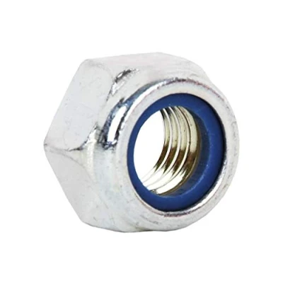 Immagine di DOJA INDUSTRIAL Dadi Autobloccanti Filettatura M10 25 Pezzi Acciaio Zincato di Sicurezza Esagonali con Barre Filettate Ampio Uso: Ferramenta, Idraulica, Domestico