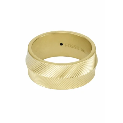 Immagine di Fossil MEN Jewelry Harlow Anello goldcoloured, Uomo, Taglia: 58, Gold coloured