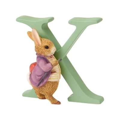 Immagine di Enesco A5016 Beatrix Potter, Benjamin Bunny con la Lettera X, Statuetta