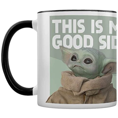 Immagine di Star Wars: The Mandalorian MGC25850 Tazza in ceramica da 315 ml, colore: Bianco