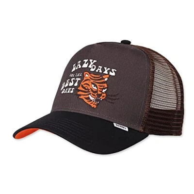 Immagine di Djinns Lazy Tiger Cappellino da camionista in rete, charcoal, Taglia unica
