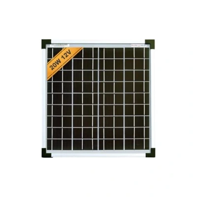 Immagine di Enjoysolar Mono 20W 12V Pannello solare monocristallino Modulo fotovoltaico Ideale per camper, case da giardino, barca