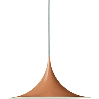 Immagine di Gubi Lampada a sospensione Semi, Ø 47 cm, marrone zucca ruggine lucido