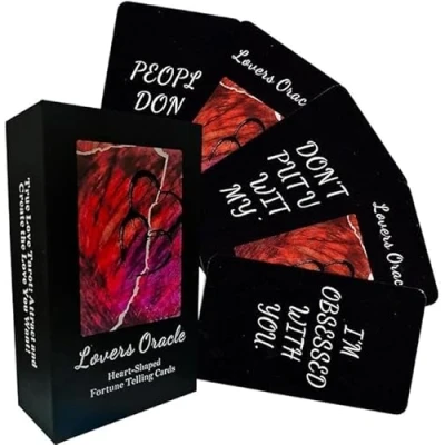 Immagine di Love Oracle Cards, 80 carte dei tarocchi dell&#039;amore Twin Flame Deck, mazzo di Make Romantic,Tarocchi con messaggio su loro Cards