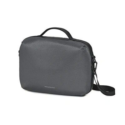 Immagine di Moleskine Zaino Tracolla Porta PC, Notebook Bag, Device Bag Horizontal, Borsa PC 13&quot; Pollici e Tablet, Materiale Impermeabile Resistente all&#039;Acqua, Colore Grigio