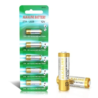 Immagine di Batterie alcaline da 27 A, 12 V, V27 LR27 MN27, L828, A27, 5 pezzi