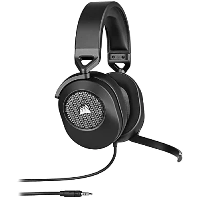 Immagine di CORSAIR HS65 Surround Cuffie da Gioco Cablate Multipiattaforma Dolby 7.1 Suono SonarWorks SoundID Compatibili con iCUE PC, Mac, PS5, PS4, Xbox, Nintendo Switch, Mobile Carbonio