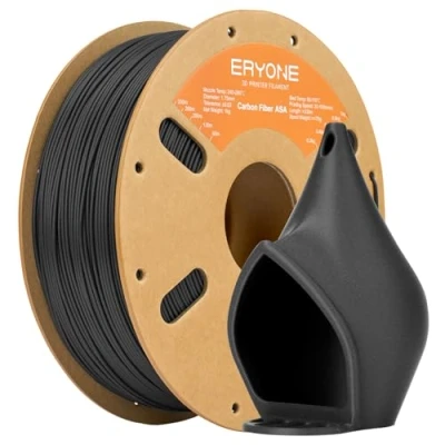 Immagine di ERYONE Carbon Fiber Filament 1.75mm +/ 0.03mm, 3D Printing Filament, Fit Most FDM Printer, ASA CF Dark Grey, 1kg Spool (2.2LBS)