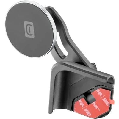 Immagine di cellularline Mag Screen for Tesla Car iPhone 12 and later Supporto smartphone da auto universale per Nero