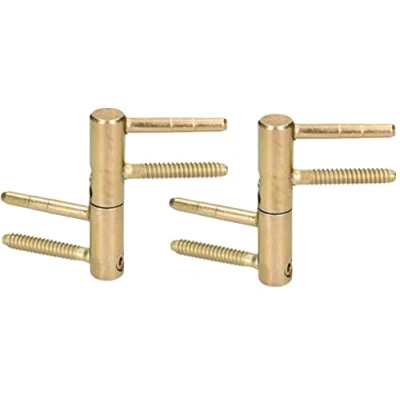Immagine di KOTARBAU® Set di 2 strisce per fori universali in ottone da 16 mm, porta d&#039;ingresso, resistente, grande capacità carico, testa del cilindro regolabile