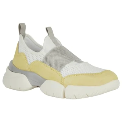 Immagine di Geox D Adacter W B, Scarpe da Ginnastica Donna, Bianco Lt Yellow, 39 EU