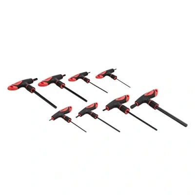 Immagine di Amazon Basics Set di chiavi esagonali con impugnatura a T, 8 pezzi, 2 10 mm