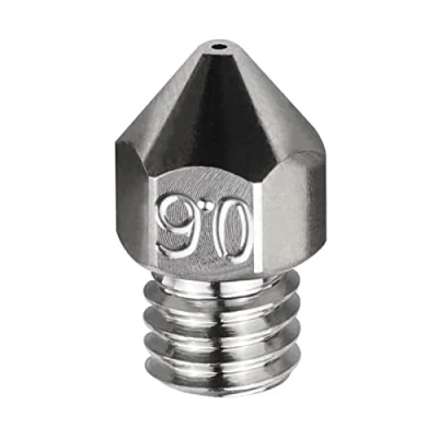 Immagine di POLISI3D Ugello in rame placcato MK8 ad alta temperatura, 0,6 mm, durevole, antiaderente, per stampanti 3D Ender 3 Pro 5 CR10 CR 10 S4 S5 Anet A8 CraftBot (0,6 mm)