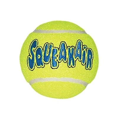 Immagine di KONG Squeakair Balls Palline da tennis di qualità con squeak, delicate sui denti, L (1 palla)