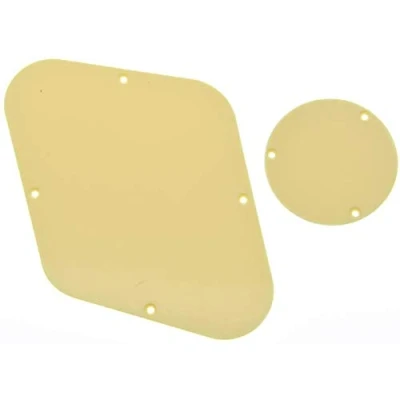 Immagine di Dopro Solid Cream 1 Ply LP Piastra di Controllo Posteriore Interruttore Cavità Copertura Per USA Gibson Les Paul