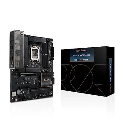 Immagine di ASUS PROART B760 CREATOR Scheda madre Intel LGA 1700 ATX, PCIe 5.0, DDR5, Ethernet 2.5 Gb, 3 slot 4.0 M.2, 2 USB frontali 3.2 Gen con supporto alla ricarica 60W, Aura Sync