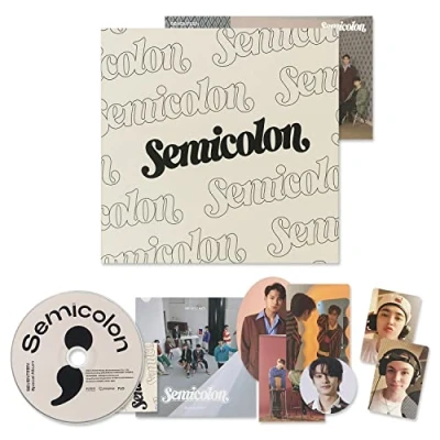 Immagine di SEVENTEEN Special Album [Semicolon] Sleeve + CD R Folded Postcard Mini Card Sticker Photocard 2 Pin Button Badges 4 Extra Photocards