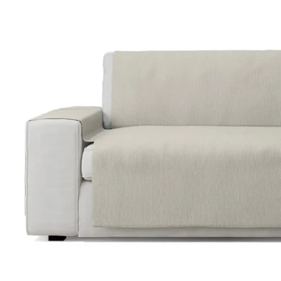 Immagine di GAMUSI Copridivano pratico in cotone 1 posto (fino a 110 cm di larghezza) Beige