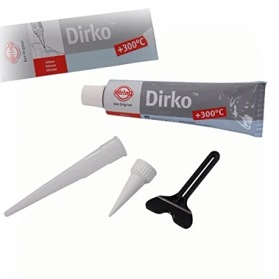 Immagine di dirko, elring, tubetto da 70 ml, di silicone per alte temperature, mastice, grigio, 036.163, guarnizione ingranaggi e Motori
