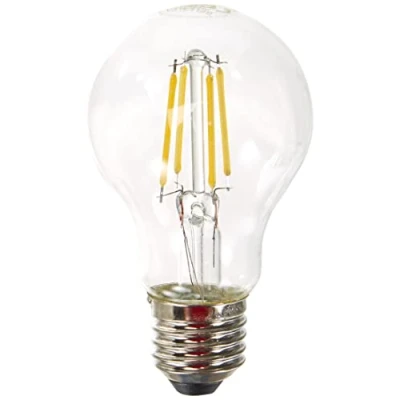 Immagine di BELLALUX Lampada a LED, base E27, bianco freddo (4000K), filamento chiaro, forma di lampadina, sostituzione della lampadina convenzionale 40W, confezione da 1