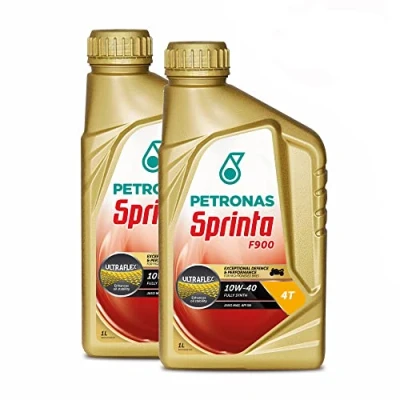 Immagine di Petronas Kit 2X Sprinta Olio Motore 4T 100% Sintetico 4 Tempi F900 10W 40 2 Confezioni da 1L