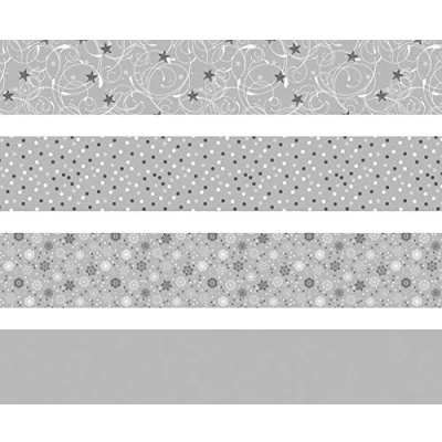 Immagine di Heyda 204875536 Set di 4 strisce pieghevoli per stelle rane, 1 x 30 cm e 1,5 45 cm, motivi assortiti in due diverse misure