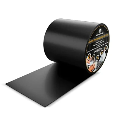 Immagine di HSS Nastro per riparazioni di tetti Tecnologia MicroSealant efficace, durevole e applicabile a tutti autoadesivo (15 cm larghezza / 2,5 m lunghezza, Nero)