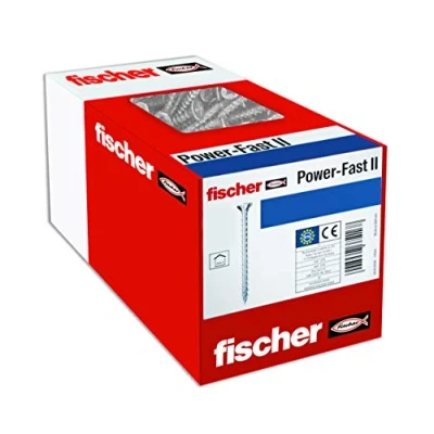 Immagine di Fischer Power Fast II 670018 Viti per truciolare 3 mm 40 Interno Esagonale rotondo, multidentato, TX, Torx, Impronta T Acciaio galvanizzato zinco