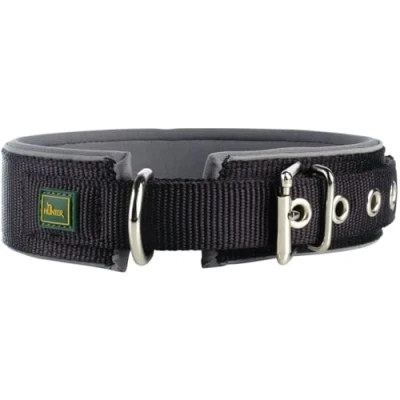 Immagine di Hunter Reflect, collare in neoprene riflettente, Grigio (Black/Grey), Size 60, 49 56 cm, 45 mm