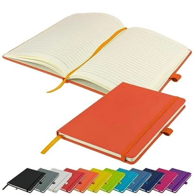 Immagine di Taccuino A5 Nuovo Quaderno Cartonato Foderato (Arancione)