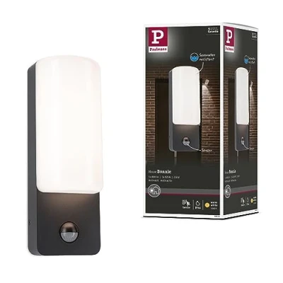 Immagine di Paulmann Bonnie PIR 94851 Lampada da parete per esterni a LED (monocolore) 8.5 W Antracite
