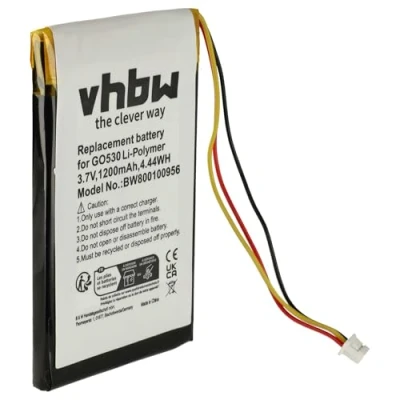 Immagine di vhbw batteria compatibile con TomTom Go 730 Traffic, 930, 930T, 930 navigatore GPS (1200mAh, 3,7V, Li Poly)