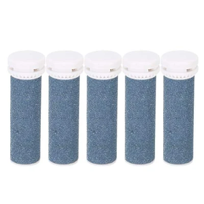 Immagine di 5 Pezzi di Testine a Rullo per Lima Piedi Compatibili con Micro Pedi Nano, Rulli Ricambio Smerigliatrice Superficie in Pietra Quarzo 5,1 X 1,7 Cm