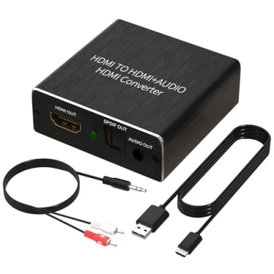 Immagine di Ozvavzk HDMI Audio Extractor 4Kx2K to HDMI+Optical SPDIF con 3.5mm Stereo Digitale Estrattore Convertitore supporto Blu ray DVD box HD TV