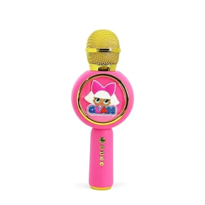 Immagine di OTL Technologies LOL262 LOL Surprise! Popsing Microfono wireless per karaoke con luce a LED, modalità cambia voce, colore: rosa