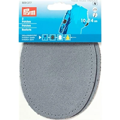 Immagine di Toppe in finto camoscio, 14 x 10 cm, jeansblau, 2 Stück