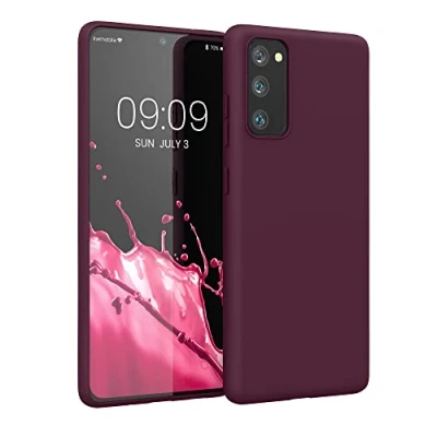 Immagine di kwmobile Custodia Compatibile con Samsung Galaxy S20 FE Cover Back Case per Smartphone in Silicone TPU Protezione Gommata viola bordeaux