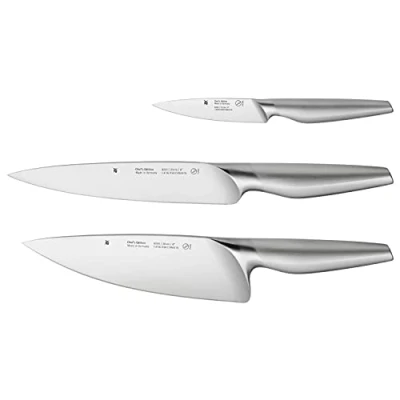 Immagine di WMF Set di 3 coltelli da Cucina Professionali in Acciaio Inossidabile, Edizione Chef