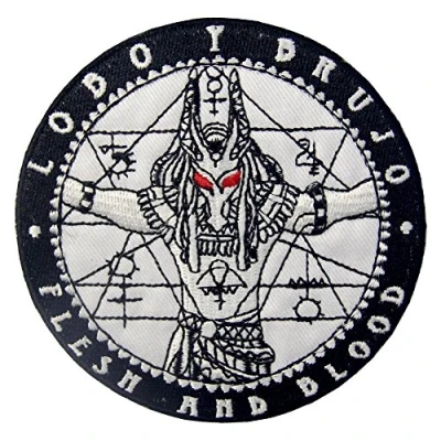Immagine di Toppa ricamata da applicare con ferro stiro o cucitura, tema: Anubis Protettore dei morti