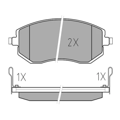 Immagine di MEYLE 025 238 6517/PD Kit pastiglie freno PD Quality Assale anteriore con segnalatore acustico usura lamierino anticigolío