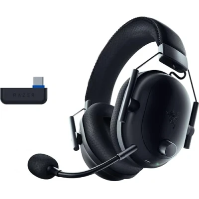 Immagine di Razer Blackshark V2 Pro (Playstation) Cuffie E Sport Wireless per PS5 (Driver TriForce da 50mm, HyperSpeed Wireless, Profilo Audio FPS, Microfono HyperClear staccabile) Nero