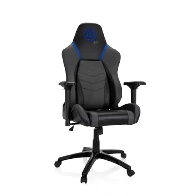 Immagine di HJH Office 729428 Sedia da Gaming GAMEBREAKER POLARYS I Similpelle, Racing Girevole con Cuscino per supporto lombare, Grigio/Blu