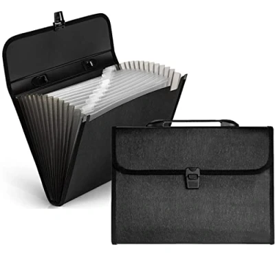 Immagine di Nordun Cartella Portadocumenti Espandibile A4, 13 Tasche Porta Documenti Cartelle da File Fisarmonica,Raccoglitore Plastica con maniglia,Fisarmonica, Portariviste, Archiviare