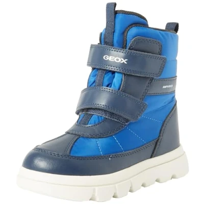 Immagine di Geox Willaboom BOY AB Stivali da neve per bambini, Taglia: 33, Royal/navy Finta pelle / tessuto