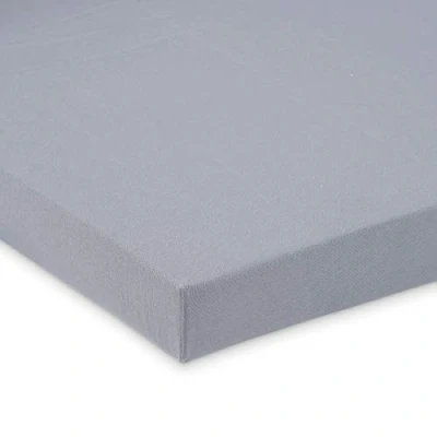Immagine di FabiMax 3669 Lenzuolo con angoli elasticizzati per box, in jersey, colore: Grigio